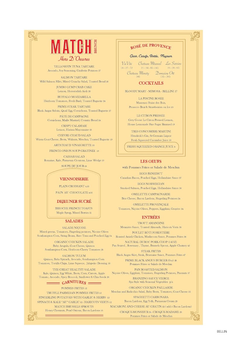 Match 65 Brasserie Menu - Image 3