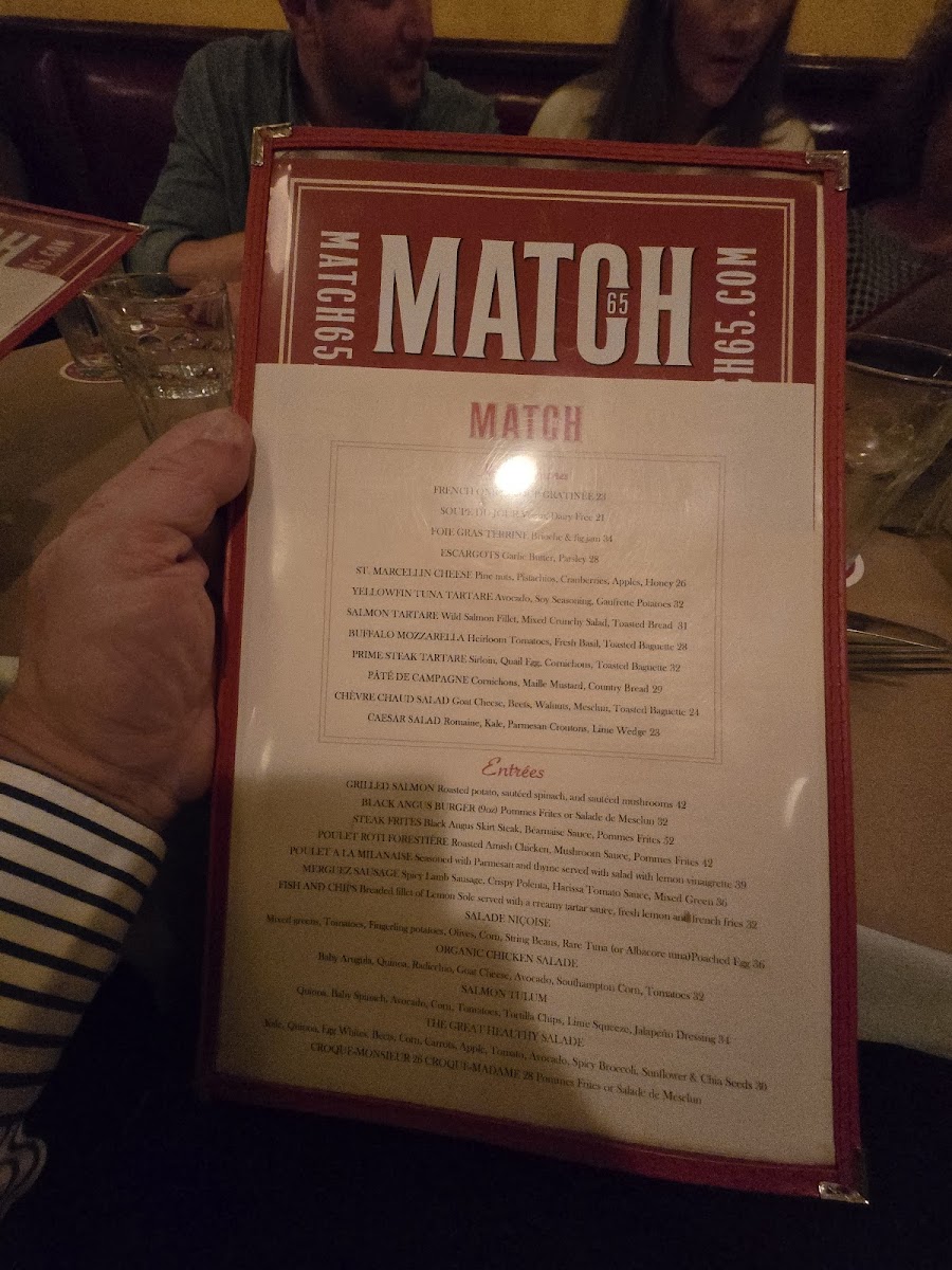 Match 65 Brasserie Menu - Image 6